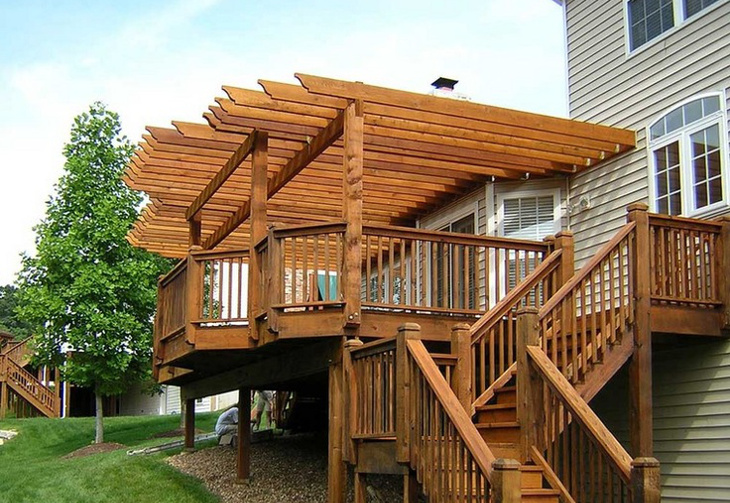 Deck pergola design