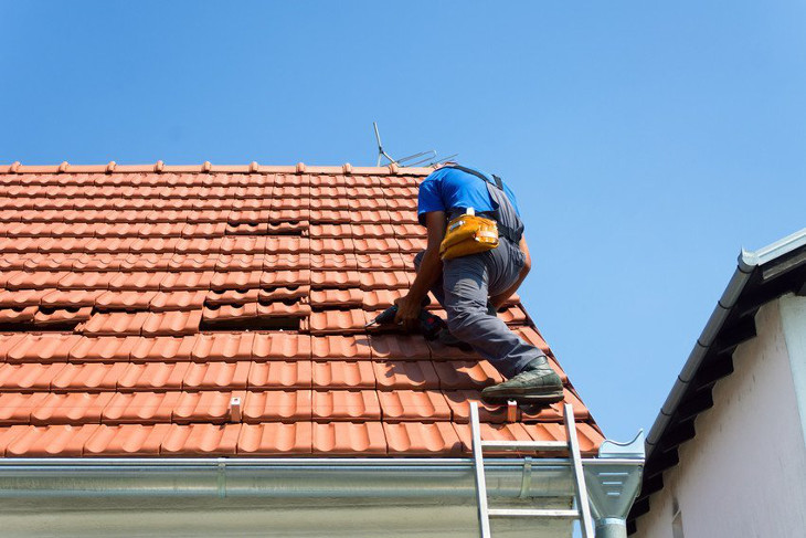 Doing roof repairs