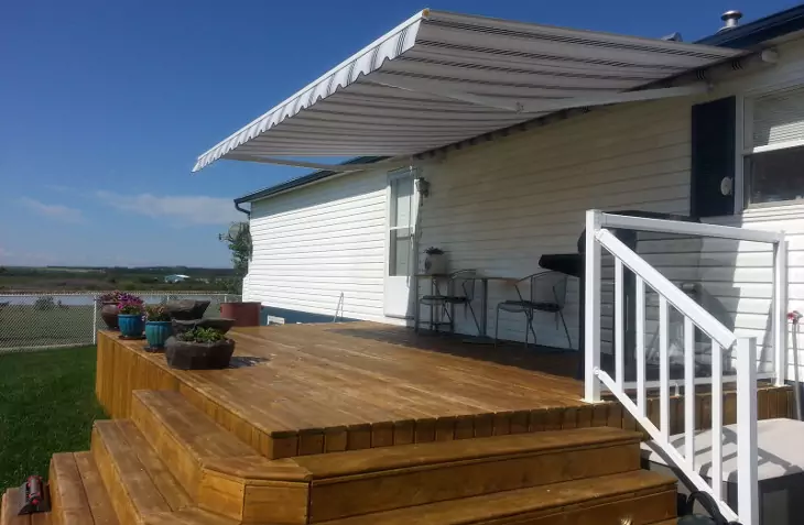 Home deck awning