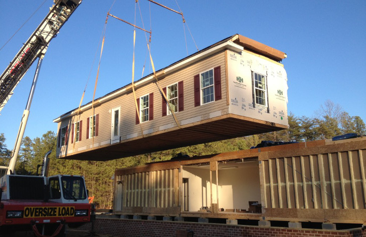 Modular home on site