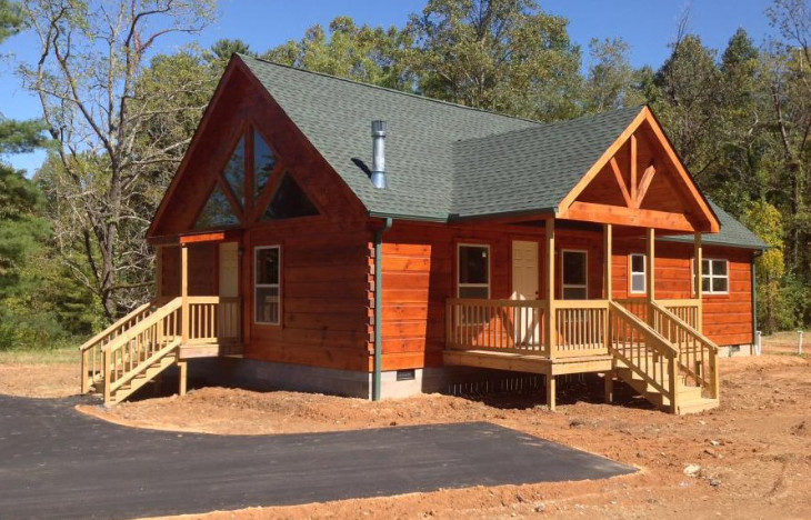 Modular log cabin home