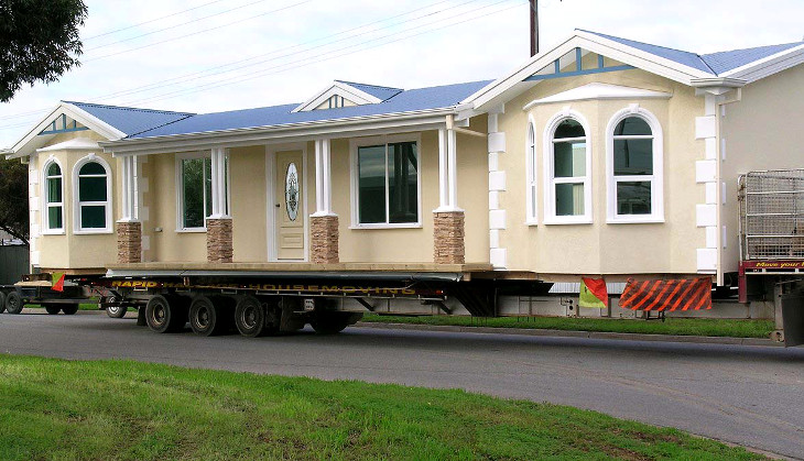 Multipoint foundation modular house