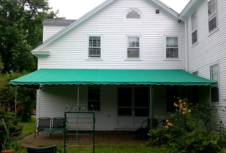 Patio stationary awning