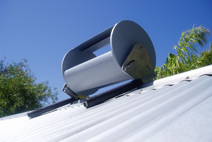 Wind turbine on roof