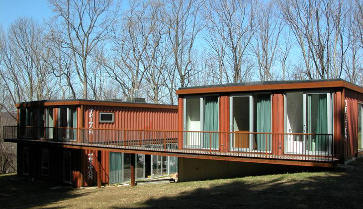 2-storey shipping container home