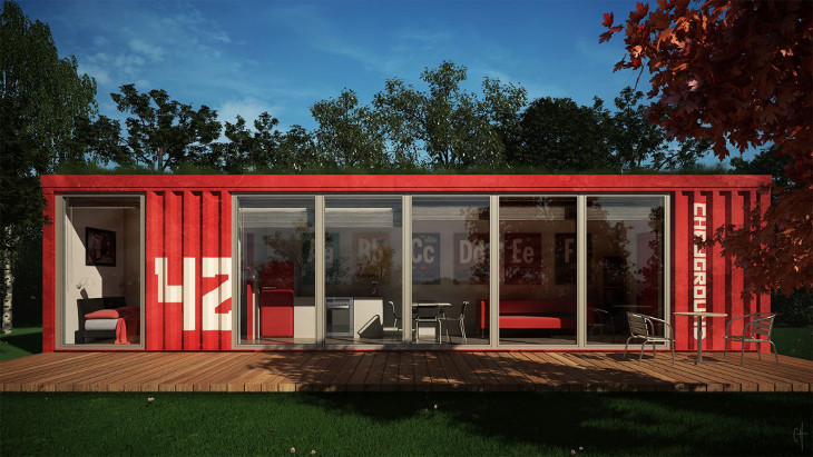 Affordable shipping container home