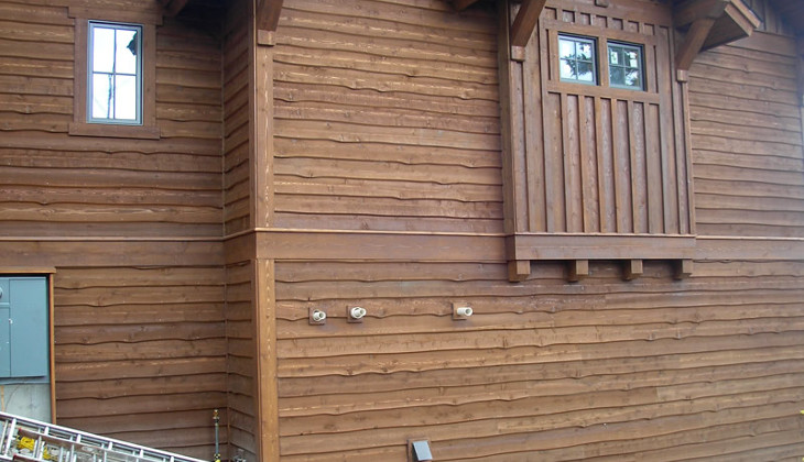 Cedar siding used