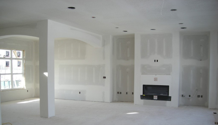 Ceiling repair using sheetrock