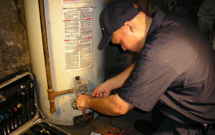 Hot water system repair