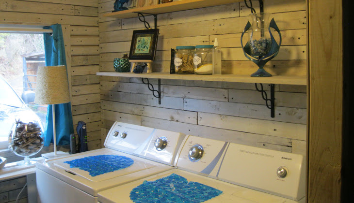 Laundry room in modular home