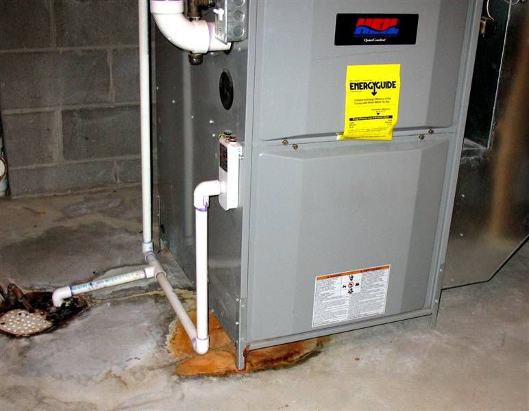 Leaky mobile home furnace