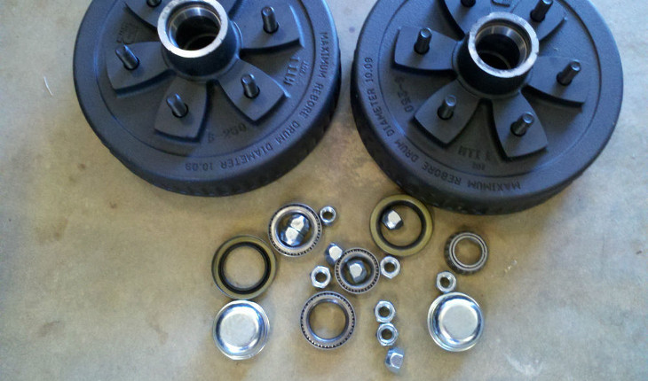 Mobile home axle bearings