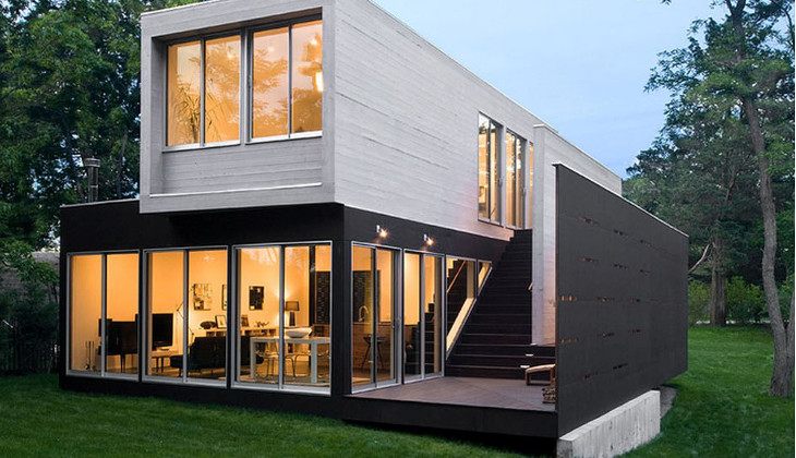 Modern shipping container home design