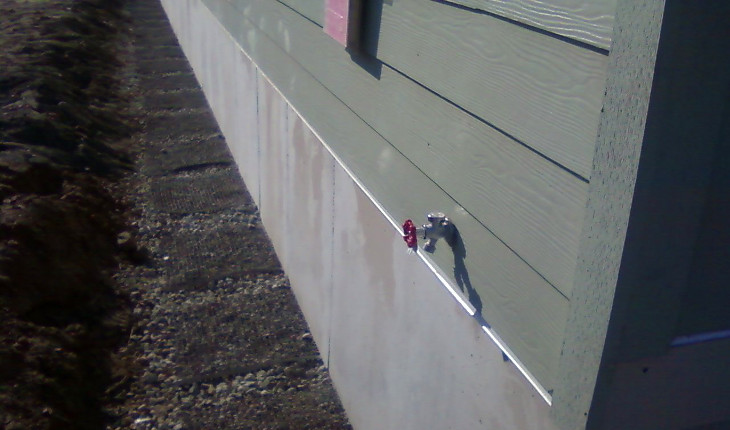 Pier and concrete installation