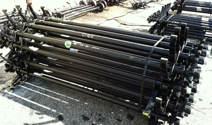 Pile of axles