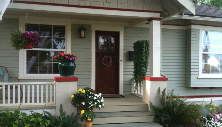 Plants outside for humidity control