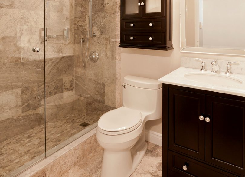 Elegant mobile home bathroom remodel