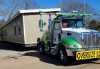 Mobile home moving truck