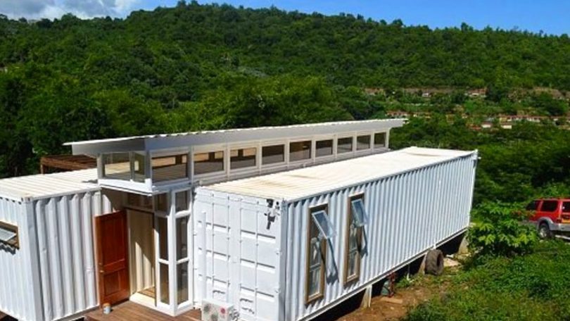 Mobile shipping container home