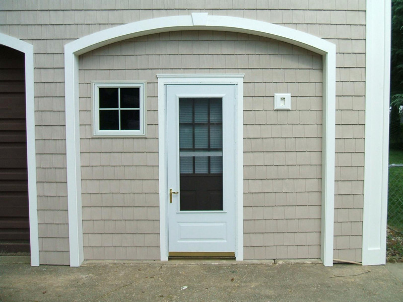 PVC storm door