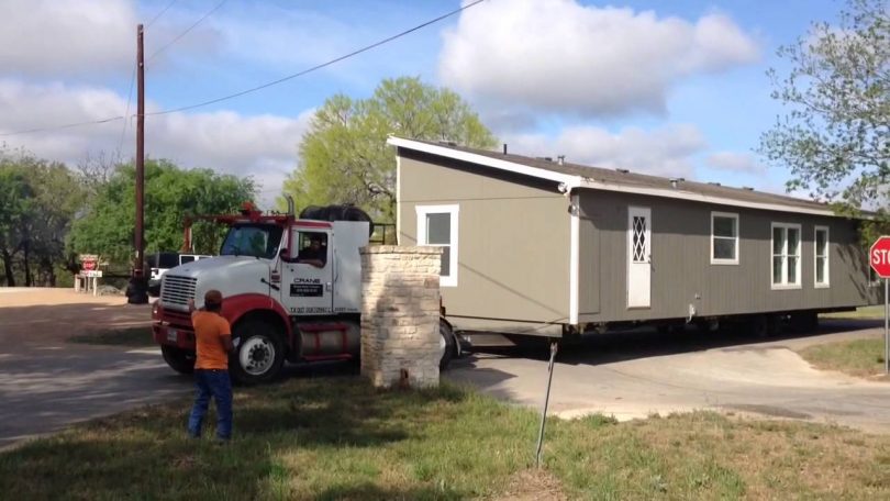 Parking a mobile home mover