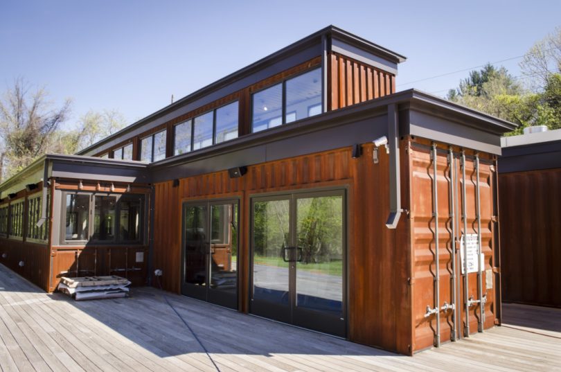 Shipping container home expansion