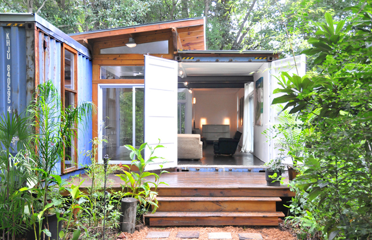 Shipping container home savannah design