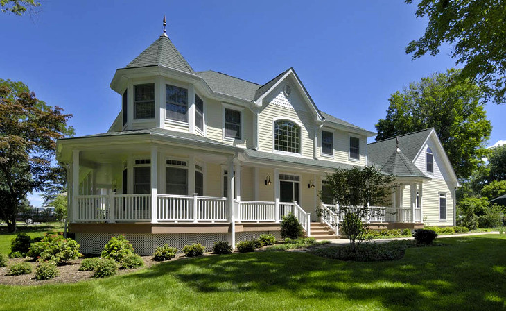 Colonial two story modular house