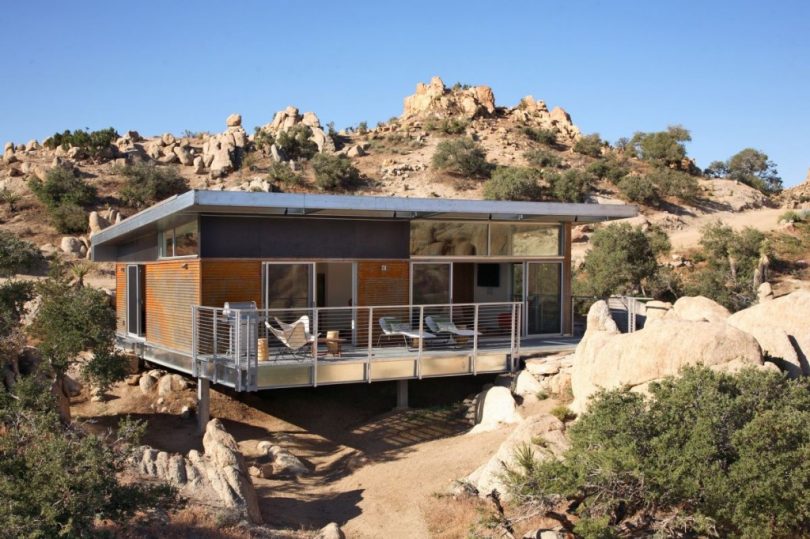 Modular home in desert