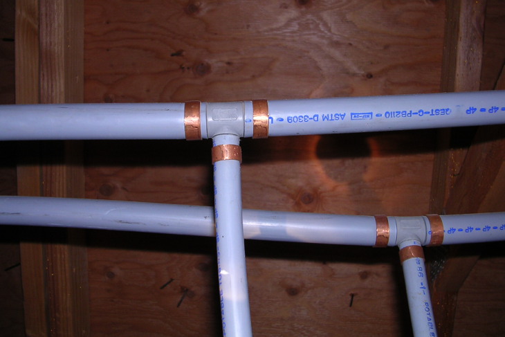 Polybutylene piping underbelly