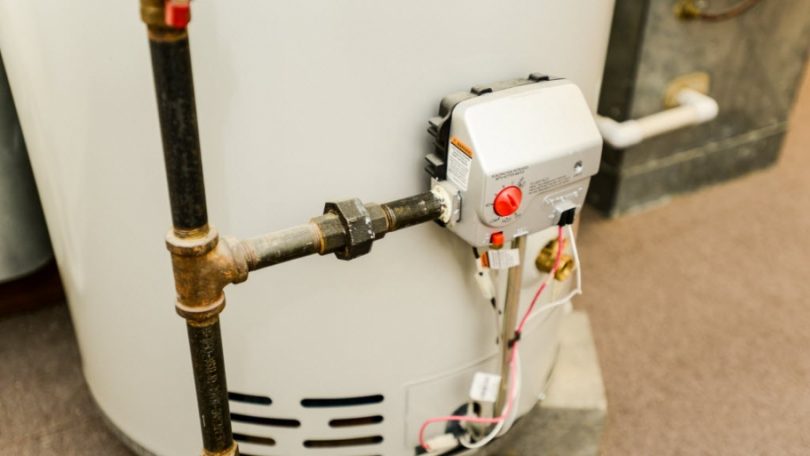 Water heater pipes and controls