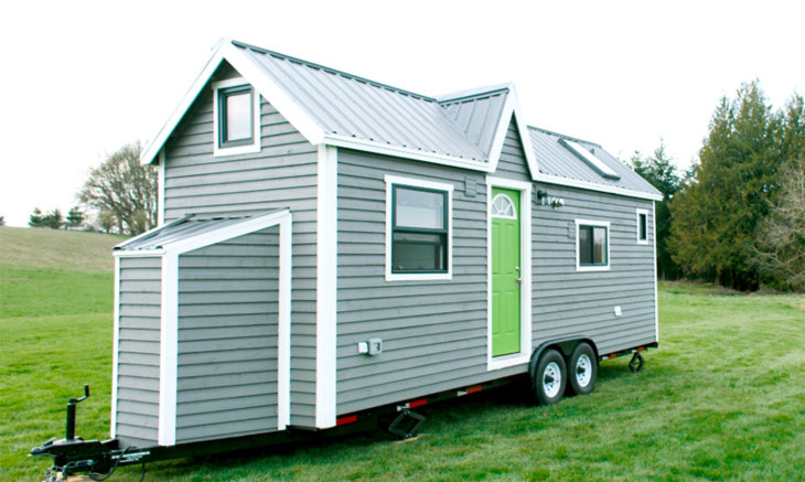 Mobile home on trailer frame