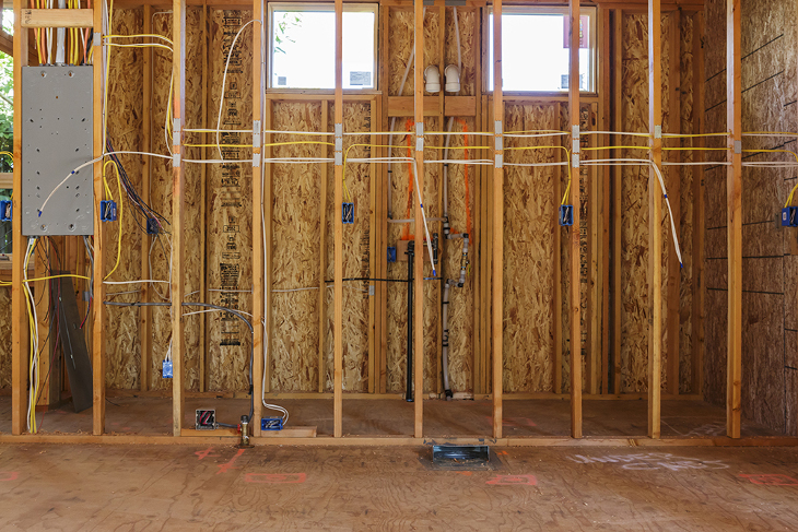 Modular home wiring preparation