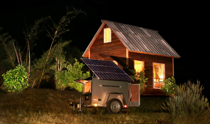 Solar powered mobile home