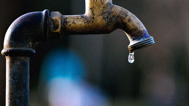 Leaky water faucet