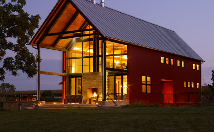 Luxurious pole barn home