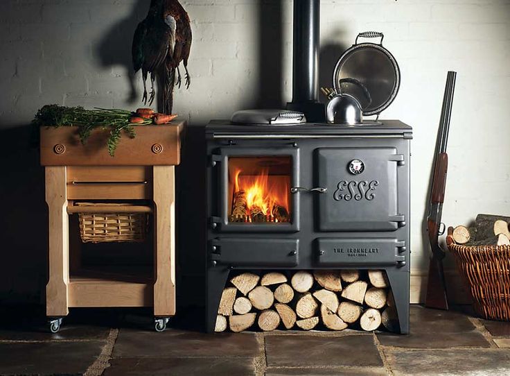 Modern wood burning stove