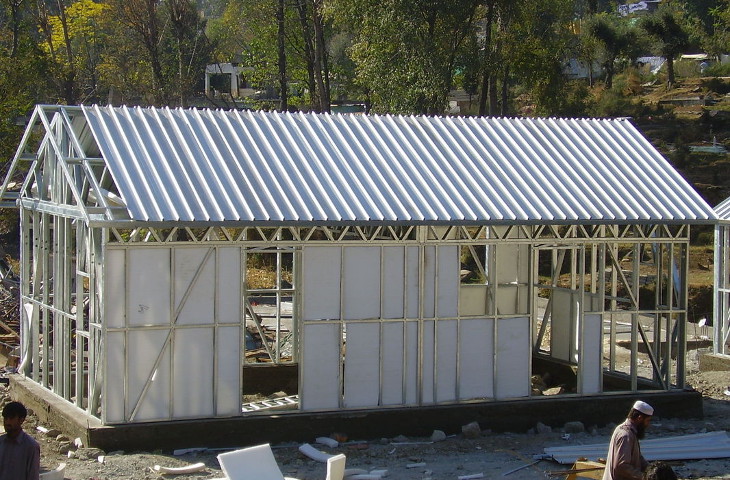 Prefabricated steel home kit