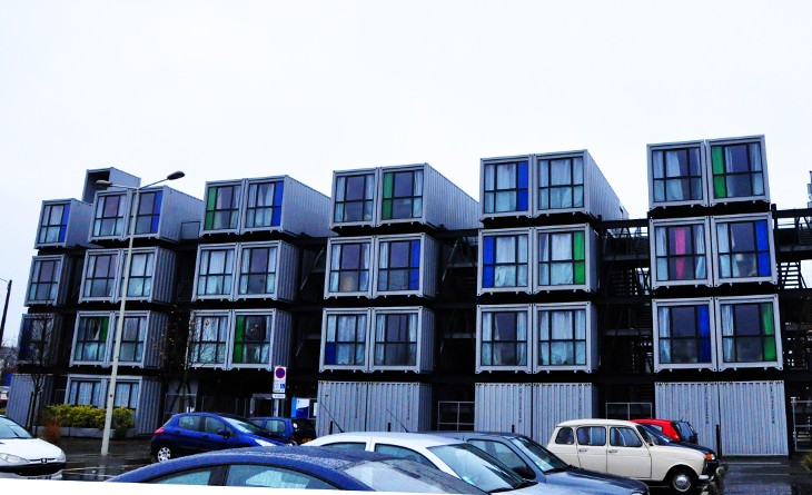 Shipping container apartments