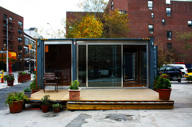 Shipping container home model