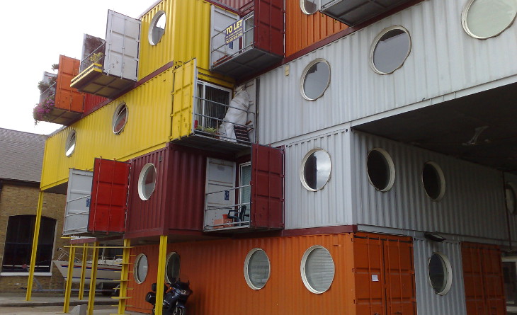 Shipping container homes complex