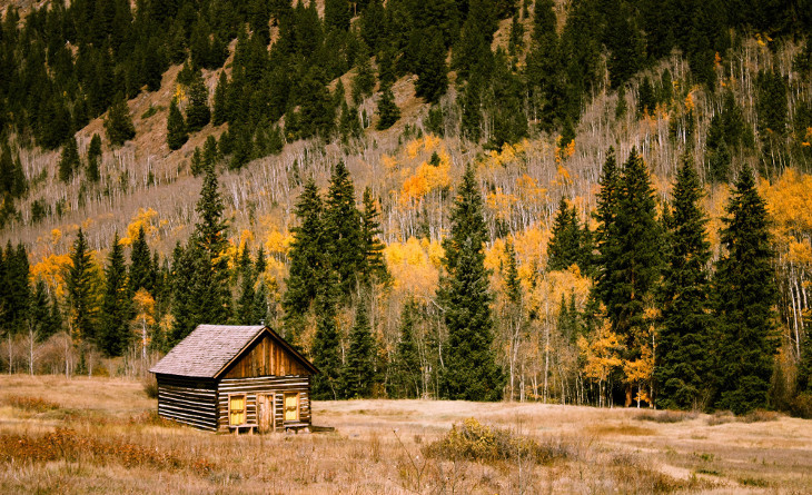 Isolated modular log cabin