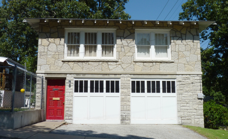 Modular home with two garages