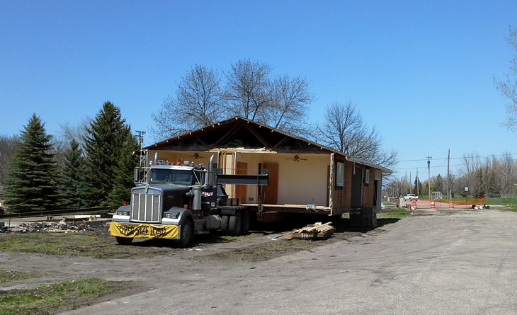 Multi-section mobile home