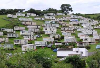 Single wide mobile homes caravan